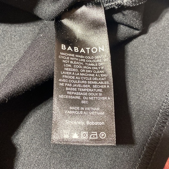 Aritzia Babaton Harrington Black Mini Sleeveless V-Neck Dress Size 8 - Picture 12 of 13